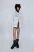 FRAYED CIRCLE CUT-OUT MINI SKIRT -BLACK- *Last1